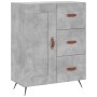 Credenza Grigio Cemento 69,5x34x180 cm in Legno Multistrato