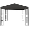 Gazebo con Stringa di Luci LED 3x3 m Antracite