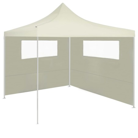 Parete con Finestre per Gazebo 6x2 m Crema