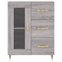 Credenza Grigio Sonoma 69,5x34x180 cm in Legno Multistrato