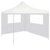 Parete con Finestre per Gazebo 4x2 m Bianca