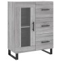 Credenza Grigio Sonoma 69,5x34x180 cm in Legno Multistrato