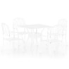 Set da Bistrot 5 pz in Alluminio Pressofuso Bianco