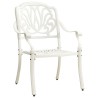 Set da Bistrot 5 pz in Alluminio Pressofuso Bianco