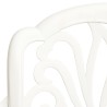 Set da Bistrot 5 pz in Alluminio Pressofuso Bianco