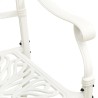 Set da Bistrot 5 pz in Alluminio Pressofuso Bianco