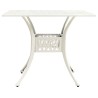 Set da Bistrot 5 pz in Alluminio Pressofuso Bianco