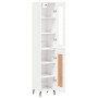 Credenza 34,5x34x180 cm in Legno Multistrato Bianco Lucido