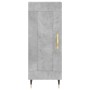 Credenza Grigio Cemento 34,5x34x180 cm in Legno Multistrato