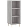 Credenza Grigio Sonoma 34,5x34x180 cm in Legno Multistrato