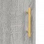 Credenza Grigio Sonoma 34,5x34x180 cm in Legno Multistrato