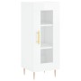 Credenza 34,5x34x180 cm in Legno Multistrato Bianco Lucido