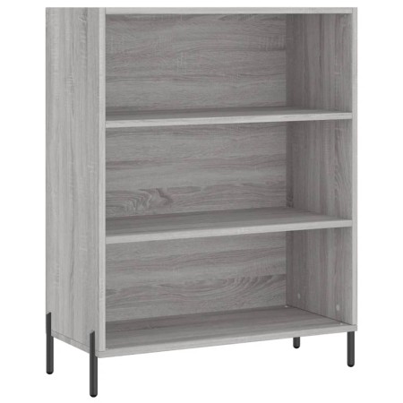 Credenza Grigio Sonoma 69,5x34x180 cm in Legno Multistrato