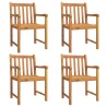 Set da Pranzo per Giardino 5 pz in Legno Massello di Acacia