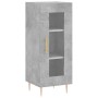 Credenza Grigio Cemento 34,5x34x180 cm in Legno Multistrato