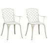 Set da Bistrot 3 pz in Alluminio Pressofuso Bianco