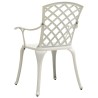 Set da Bistrot 3 pz in Alluminio Pressofuso Bianco
