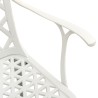Set da Bistrot 3 pz in Alluminio Pressofuso Bianco