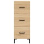 Credenza Rovere Sonoma 34,5x34x180 cm in Legno Multistrato