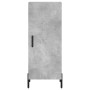 Credenza Grigio Cemento 34,5x34x180 cm in Legno Multistrato