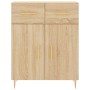 Credenza Rovere Sonoma 69,5x34x180 cm in Legno Multistrato