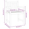 Set da Pranzo per Giardino 5 pz in Legno Massello di Acacia