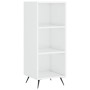 Credenza 34,5x34x180 cm in Legno Multistrato Bianco Lucido