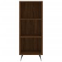Credenza Rovere Marrone 34,5x34x180 cm in Legno Multistrato
