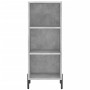 Credenza Grigio Cemento 34,5x34x180 cm in Legno Multistrato