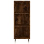 Credenza Rovere Fumo 34,5x34x180 cm in Legno Multistrato