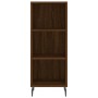 Credenza Rovere Marrone 34,5x34x180 cm in Legno Multistrato