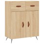 Credenza Rovere Sonoma 69,5x34x180 cm in Legno Multistrato