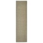 Tappeto in Sisal per Tiragraffi Tortora 80x300 cm