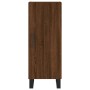 Credenza Rovere Marrone 34,5x34x180 cm in Legno Multistrato