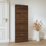 Scarpiera Rovere Marrone 59x17x169 cm in Legno Multistrato