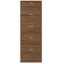 Scarpiera Rovere Marrone 59x17x169 cm in Legno Multistrato