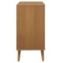 Credenza MOLDE Marrone 76,5x40x80 cm in Legno Massello di Pino