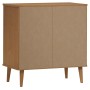 Credenza MOLDE Marrone 76,5x40x80 cm in Legno Massello di Pino