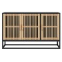 Credenza Nera 105x30x65 cm in Legno Multistrato