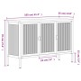 Credenza Nera 105x35x70 cm Vetro e Acciaio