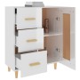 Credenza 69,5x34x90 cm in Legno Multistrato Bianco Lucido