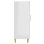 Credenza 69,5x34x90 cm in Legno Multistrato Bianco Lucido