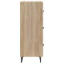 Credenza Rovere Sonoma 34,5x34x90 cm in Legno Multistrato