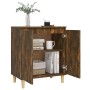 Credenza Rovere Fumo 60x35x70 cm in Legno Multistrato