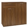 Credenza Rovere Marrone 80x36x75 cm in Legno Ingegnerizzato