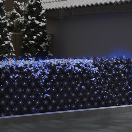 Luci di Natale a Rete Blu 3x3m 306 LED Interni Esterni