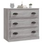 Credenza Grigio Sonoma 70x35,5x67,5 cm in Legno Multistrato