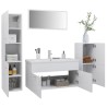 Set Mobili da Bagno Bianco in Truciolato