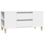 Mobile Porta TV Bianco 102x44,5x50 cm in Legno Multistrato