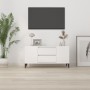 Mobile Porta TV Bianco Lucido 102x44,5x50 cm Legno Multistrato